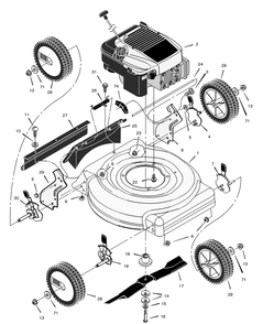 Part Location Diagram of 48X667 Murray Decal, 2N1 Combo Mulch/Bag